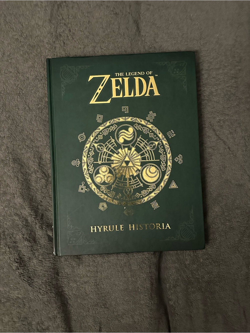 Nintendo The Legend of Zelda Hyrule Historia Hardcover - Green & Gold